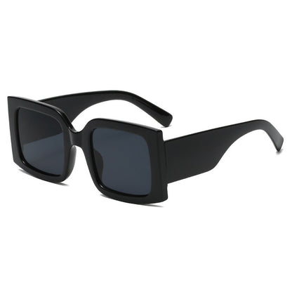 New Fashion Large Square Sunglasses Women's Wide Leg Multi-Color Sunglasses Men's Glasses