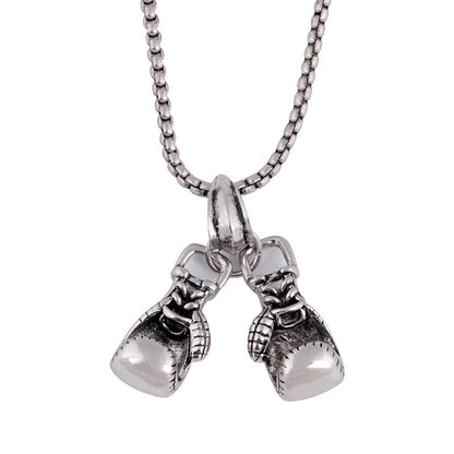 Fashion Gold Necklace Boxing Sport Simplicity