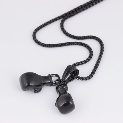 Fashion Gold Necklace Boxing Sport Simplicity