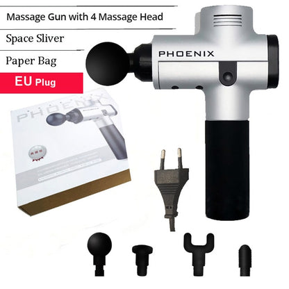 Phoenix Muscle Stimulator Massage Gun Vibrating Deep Therapy Relaxation Fascia Fitness Exercise Pain Relief Electric Massager