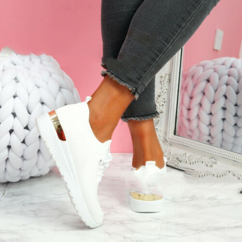 Independent Station New Mesh Lace-up Flying Shoes