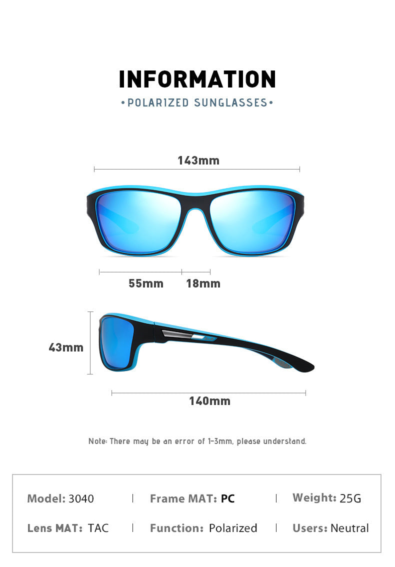 Cycling Sunglasses Men's Outdoor Sports Polarized Glasses Fashion Windproof Sunglasses 3040