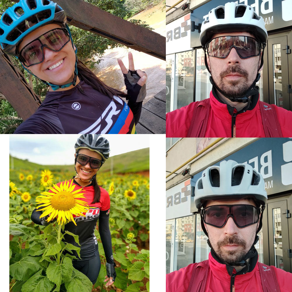 Bike Glasses Bicycle UV400 Sports Sunglasses for Men Women Anti Glare Lightweight Hiking Cycling Glasses