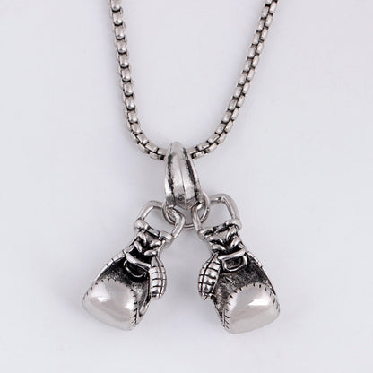 Fashion Gold Necklace Boxing Sport Simplicity