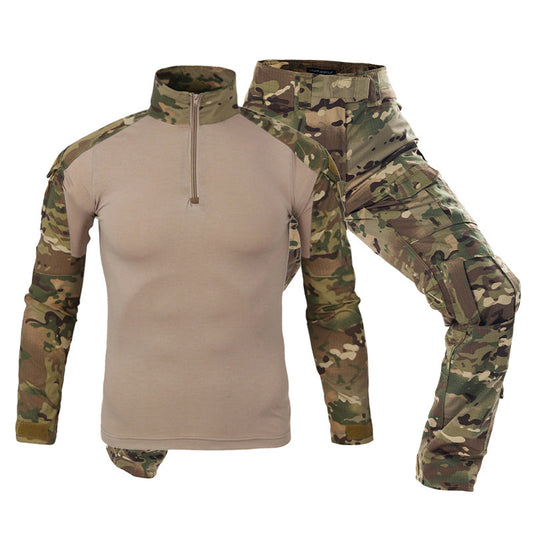 G2 battle frog suit camouflage suit men's long sleeved American MC camouflage outdoor frog training suit tactical suit