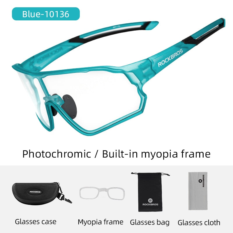 Bike Glasses Bicycle UV400 Sports Sunglasses for Men Women Anti Glare Lightweight Hiking Cycling Glasses