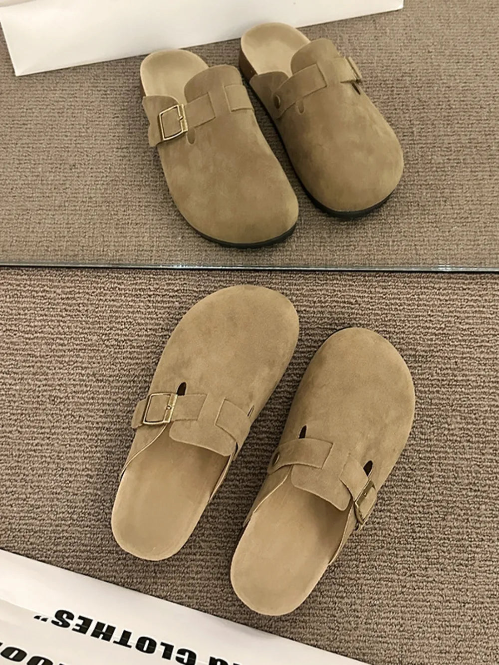Round Toe Buckle Slip-Ons