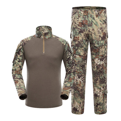 G2 battle frog suit camouflage suit men's long sleeved American MC camouflage outdoor frog training suit tactical suit