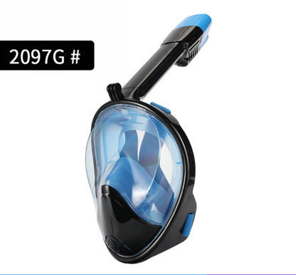 THENICE 2097G Full dry swimming breathing equipment silicone diving mask adult snorkeling suit PC diving goggles