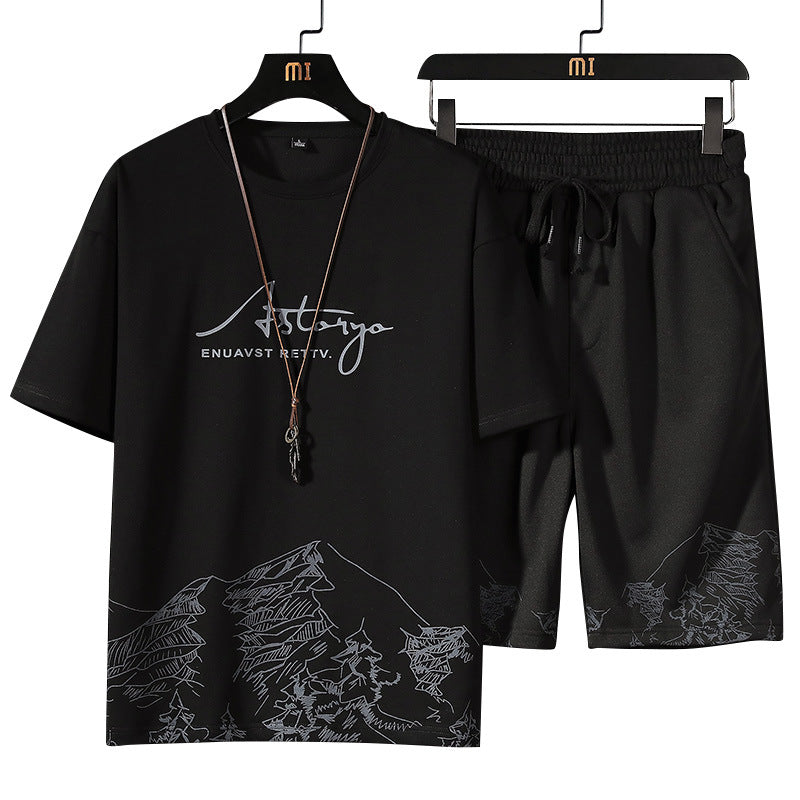Men Shorts Sets Customized Men Summer Shirt Short Sets Beach short sleeve T-shirt and shorts suit