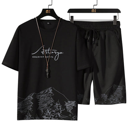 Men Shorts Sets Customized Men Summer Shirt Short Sets Beach short sleeve T-shirt and shorts suit