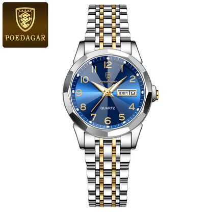 Women's Waterproof Double Calendar Watch